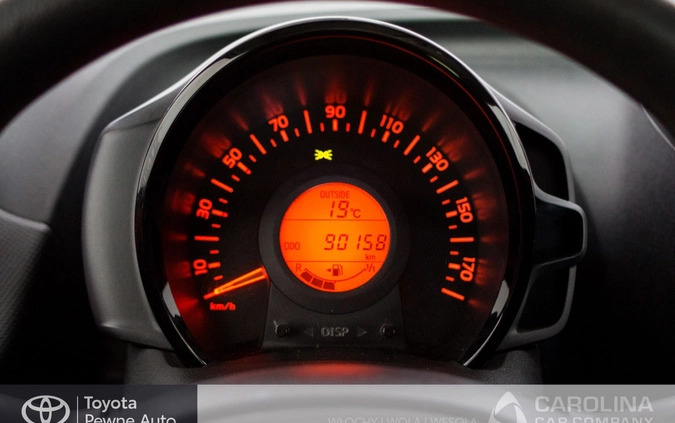 Toyota Aygo cena 41000 przebieg: 90158, rok produkcji 2019 z Wronki małe 79